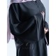 AM4002 Formal crepe abaya with colorful yarn embroidery on the sleeves and sides