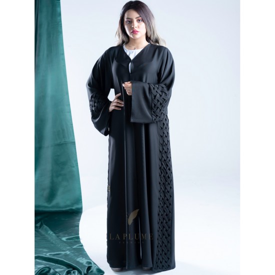  Crepe Abaya with a new and unique design of its kind, handcrafted with very great care AS1002