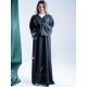 AS1007 Abaya without any details that features a patterned fabric and a comfortable feels