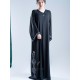 AK3011 Abaya with hand work shiny, the top of beauty and elegance, double chiffon fabric