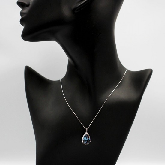 Necklace with Swarovski stone N0028