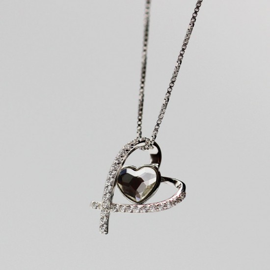 Necklace with Swarovski stone N0029