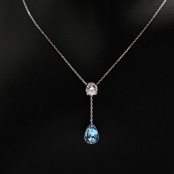 Necklace with Swarovski stone N0030