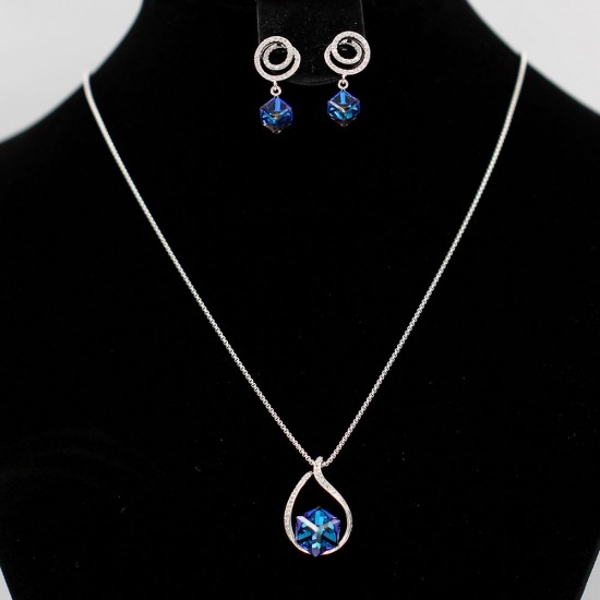 Set Necklace & Earrings with Swarovski stone S6364