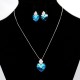 Set Necklace & Earrings with Swarovski stone S8384