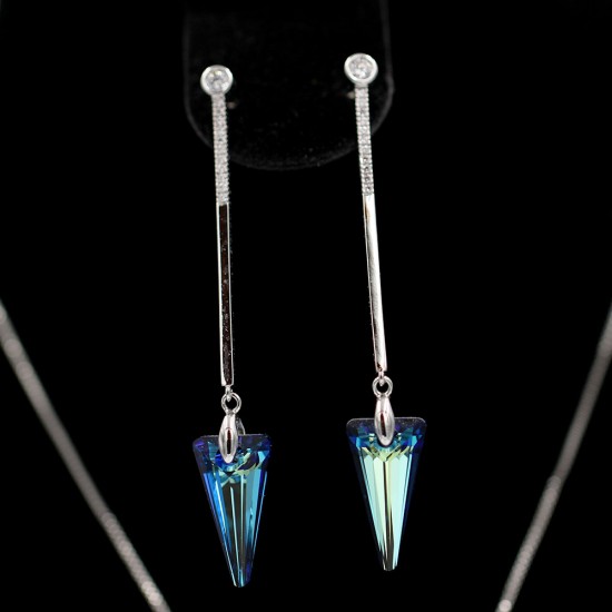 Set Necklace & Earrings with Swarovski stone S8586