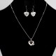 Set Necklace & Earrings with Swarovski stone S9394