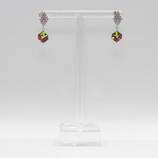 Earrings with Swarovski stone E0011