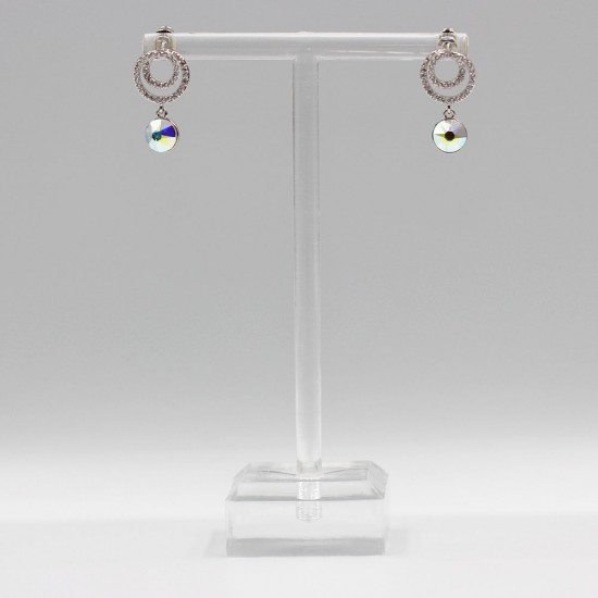 Earrings with Swarovski stone E0015