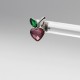 Earrings with Swarovski stone E0016