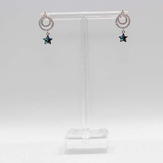 Earrings with Swarovski stone E004